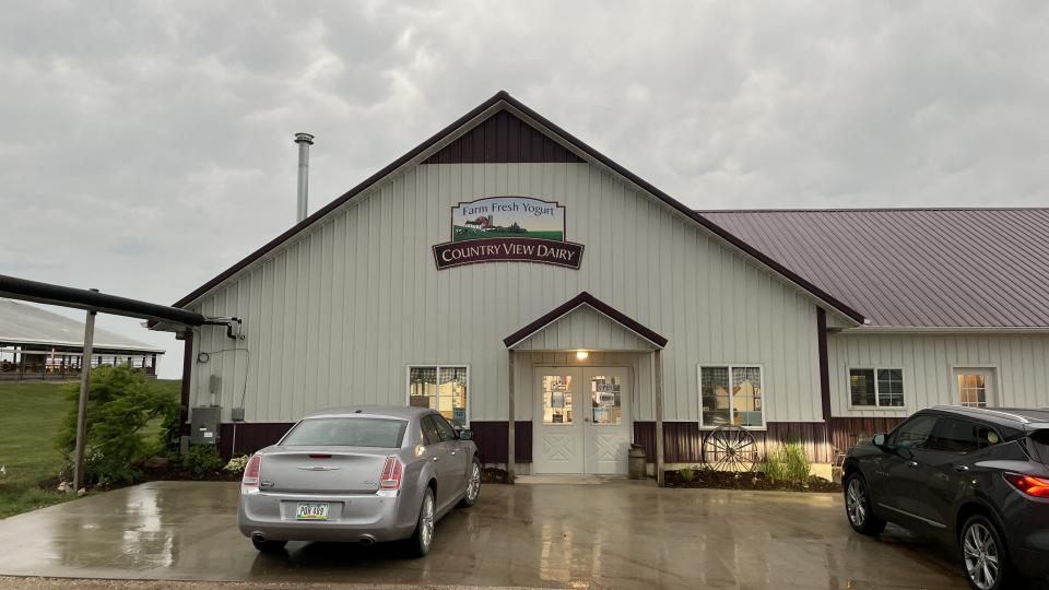 An exterior shot of Country View Dairy.